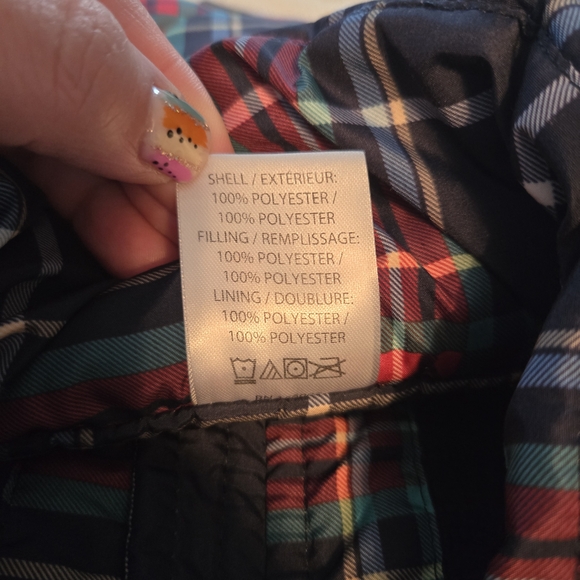 Vera Bradley Plaid Puffer Vest Christmas Winter - Picture 9 of 9